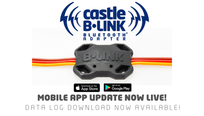 castle コパーヘッド ESC Bluetooth Bリンク NEW FEATURE: DATA LOG CAPABILITIES NOW AVAILABLE ON CASTLE LINK